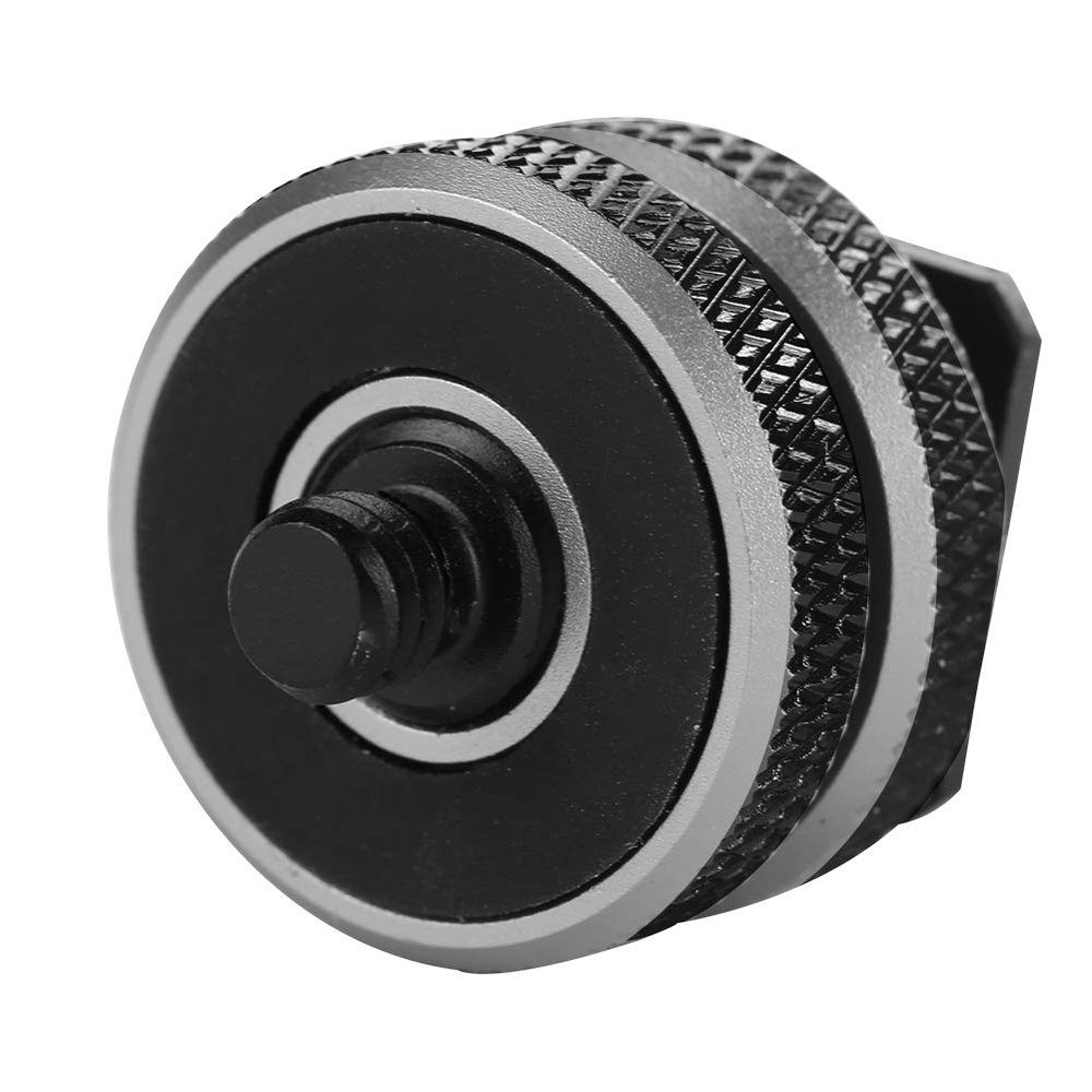 3/8 to 1/4 Microphone Mount Screw, High Strength Microphone for Flash, Hot Shoe Mount for Camera Accessories