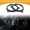Partuto 2pcs Universal Speaker Spacer Ring Tweeter Speaker Spacer Adator Auto Boat RV Speaker Subwoofer Mounting Spacer Bracket Ring Waterproof ABS Black for 6.5" view 2