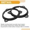 Partuto 2pcs Universal Speaker Spacer Ring Tweeter Speaker Spacer Adator Auto Boat RV Speaker Subwoofer Mounting Spacer Bracket Ring Waterproof ABS Black for 6.5" view 4