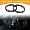 Partuto 2pcs Universal Speaker Spacer Ring Tweeter Speaker Spacer Adator Auto Boat RV Speaker Subwoofer Mounting Spacer Bracket Ring Waterproof ABS Black for 6.5" Round Shape view 2