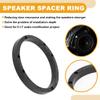Partuto 2pcs Universal Speaker Spacer Ring Tweeter Speaker Spacer Adator Auto Boat RV Speaker Subwoofer Mounting Spacer Bracket Ring Waterproof ABS Black for 6.5" Round Shape view 3