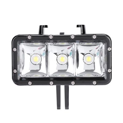 LED Video Light, 40m/130ft Heavy Duty Diving Video Light with High Brightness for Vlog