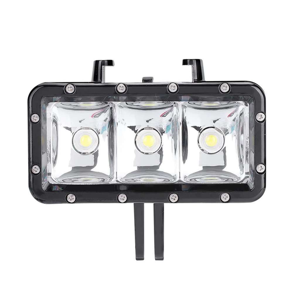 LED Video Light, 40m/130ft Heavy Duty Diving Video Light with High Brightness for Vlog