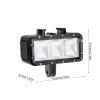 LED Video Light, 40m/130ft Heavy Duty Diving Video Light with High Brightness for Vlog view 3