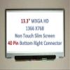 13.3 inch HD 1366(RGB)*768 for Toshiba Portege R700 PT310A-07DO11 60Hz LCD Screen Replacement LVDS 40Pins Display Panel Non-Touch view 2
