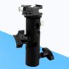 Adjustable Flash Stand Mount Shoe Mount for 3/8 Tripod Ball Heads Support 1/4 and 3/8 Screws 5/8 Light Stand Compatible with 1/4 view 3