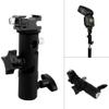 Adjustable Flash Stand Mount Shoe Mount for 3/8 Tripod Ball Heads Support 1/4 and 3/8 Screws 5/8 Light Stand Compatible with 1/4 view 4