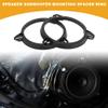 Partuto 2pcs Universal Speaker Spacer Ring Tweeter Speaker Spacer Adator Car Boat RV Speaker Subwoofer Mounting Spacer Bracket Ring Waterproof ABS Black for 6.5" view 2