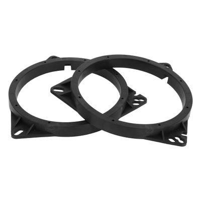 Partuto 2pcs Universal Speaker Spacer Ring Tweeter Speaker Spacer Adator Car Boat RV Speaker Subwoofer Mounting Spacer Bracket Ring Waterproof ABS Black for 6.5" Triangle Shape