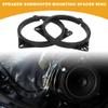 Partuto 2pcs Universal Speaker Spacer Ring Tweeter Speaker Spacer Adator Car Boat RV Speaker Subwoofer Mounting Spacer Bracket Ring Waterproof ABS Black for 6.5" Triangle Shape view 2
