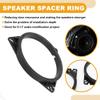 Partuto 2pcs Universal Speaker Spacer Ring Tweeter Speaker Spacer Adator Car Boat RV Speaker Subwoofer Mounting Spacer Bracket Ring Waterproof ABS Black for 6.5" Triangle Shape view 3
