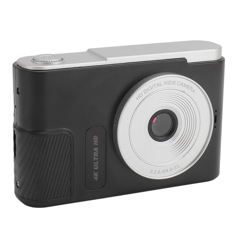 Yunseity 48MP 4K Digital Camera, WiF Vlogging Video Camera with 16x Digital Zoom, Anti Shake Auto Focus Compact Travel Camera with 2.4 Inch Screen, for Kids Students Vlog (Black)