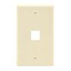 InstallerParts Wall Plate, 1 Port, Ivory, 10 Pack view 1