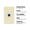 InstallerParts Wall Plate, 1 Port, Ivory, 10 Pack view 4