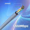 Zunate Replacement Cable for Gen 3 Satellite 75ft 22.9m Extension Cord, 1200Mbps Bandwidth, Waterproof, Shielded, Outdoor/Indoor Use, High-Speed Internet Connection view 3