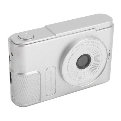 48MP 4K Digital Camera, WiF Vlogging Video Camera with 16x Digital Zoom, Anti Shake Auto Focus Compact Travel Camera with 2.4 Inch Screen, for Kids Students Vlog (Silver)