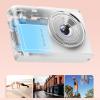 48MP 4K Digital Camera, WiF Vlogging Video Camera with 16x Digital Zoom, Anti Shake Auto Focus Compact Travel Camera with 2.4 Inch Screen, for Kids Students Vlog (Silver) view 2