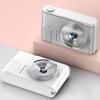 48MP 4K Digital Camera, WiF Vlogging Video Camera with 16x Digital Zoom, Anti Shake Auto Focus Compact Travel Camera with 2.4 Inch Screen, for Kids Students Vlog (Silver) view 4