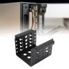 2.5 Inch HDD Mounting Rack,Professional Aluminum Alloy Hollow Hard Drive Storage Bracket with 20 Screws,4 Disks,Application for 2.5 Inch to 3.5 Inch HDD view 4