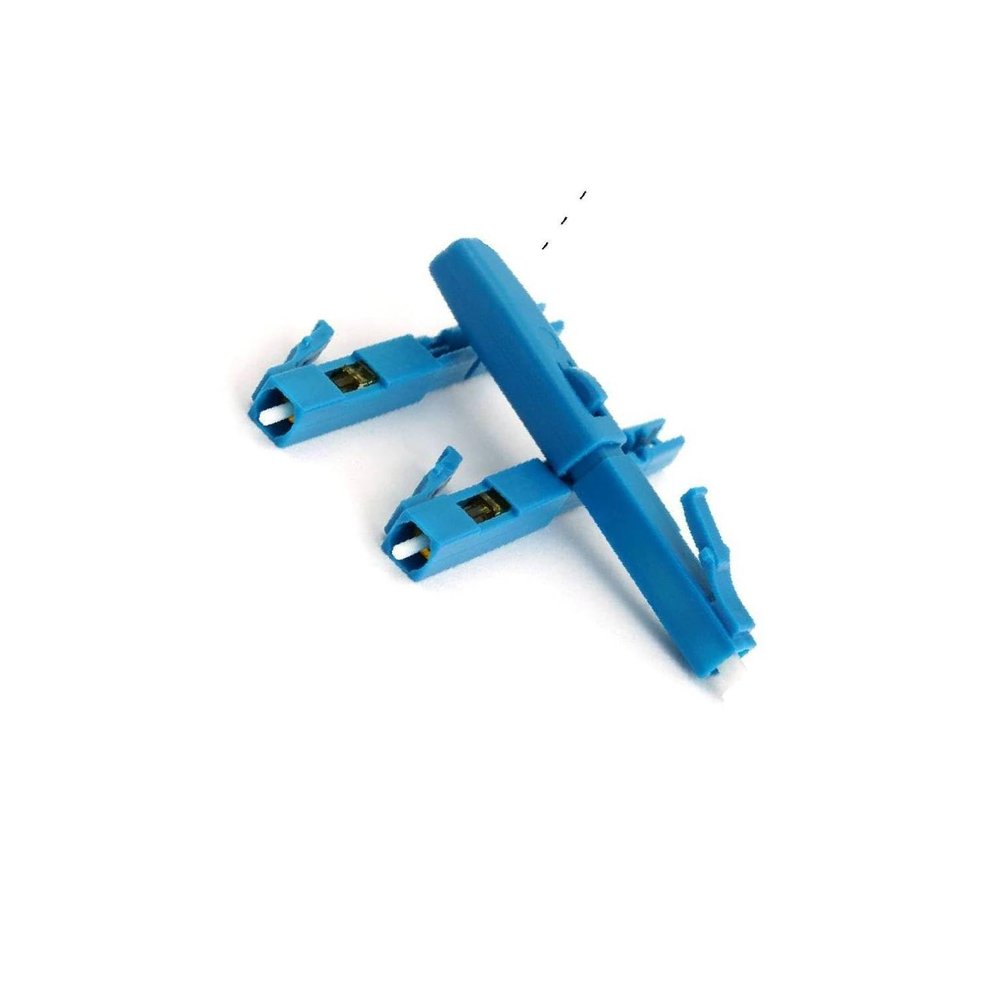 10pcs/lot FTTH LC connector Rapid Optical Fiber Fast Connector LC patch LC/UPC