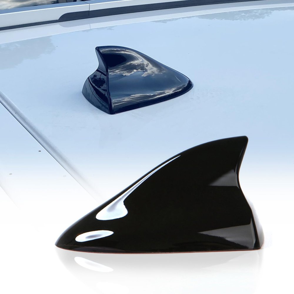 for Jeep (2014-2015 Cherokee), (2011-2013 Grand Cherokee), (2015-2017 Renegade), (2010-2012 Liberty), (2018 Compass-Sport), (2017 Compass-Latitude) | Car Shark Fin Antenna Cover (Black)