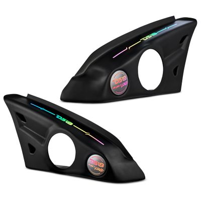 DS18 SLG-AR6V2 Arm Rest Enclosure with Digital Led Lights for Polaris Slingshot (Speakers not Included), for Models 2015 and up. Empty Arm Rest Enclosure, Fits 2X 6.5 Speakers - Pair