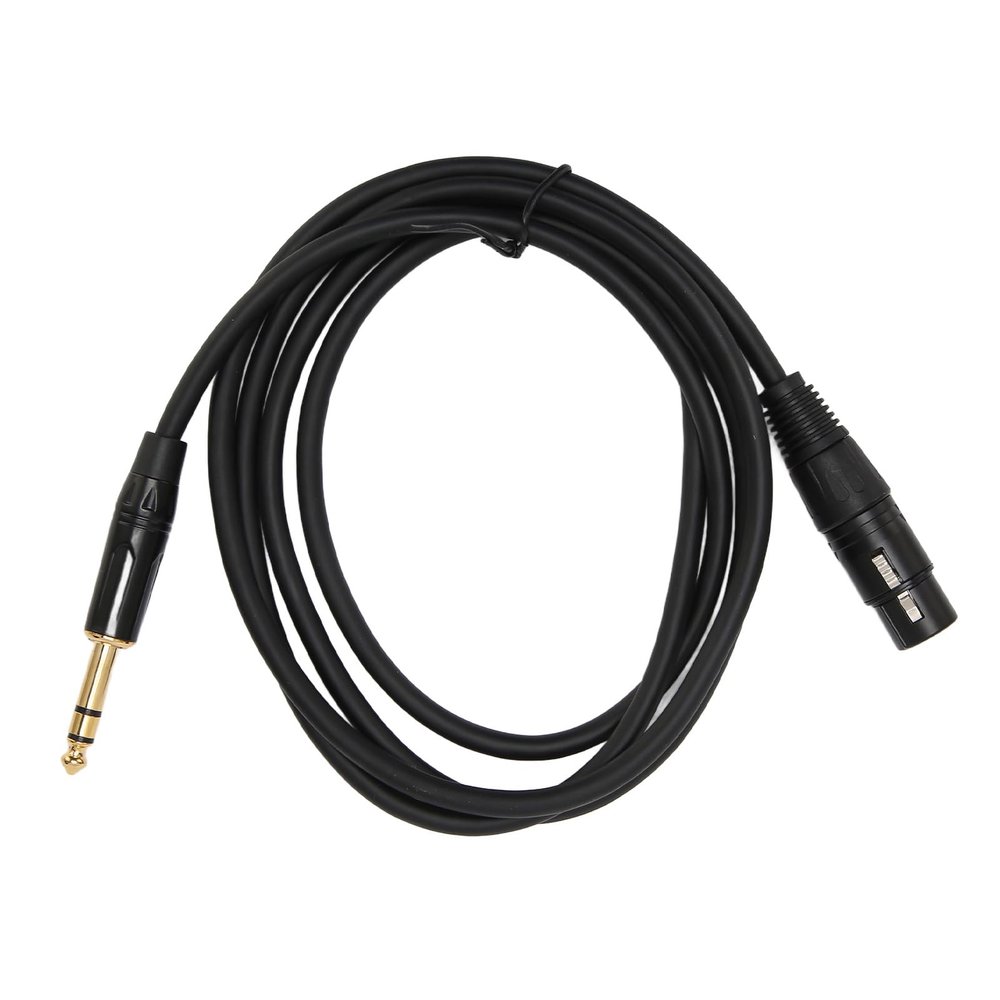 MUNEFE XLR Female, Microphone Cable, XLR Stereo Plug Cable, Suitable for Providing Excellent Audio Performance (1.8m)