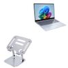 BoxWave Stand and Mount Compatible with Samsung Galaxy Book Edge (16 in) - Executive VersaView Laptop Stand, Ergonomic Adjustable Viewing Angle Metallic Riser - Metallic Silver view 1