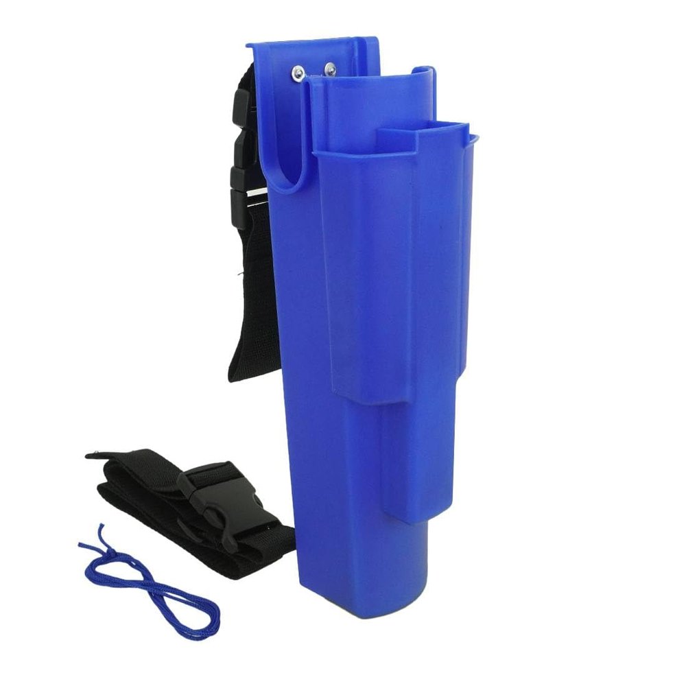 XERO Window Cleaning Holster and Belt- Detachable Side Bucket on a Belt Squeegee and Tool Holder for Home & Professional Cleaners-Fits up to Two 12-Inch Squeegees and One 18-inch squeegees- Blue