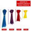 Kable Kontrol Cable Zip Ties, 4 Inch, 40000 Pcs, 18lbs Test, Orange view 4