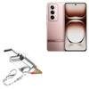 BoxWave Adapter Compatible with Oppo Reno12 Pro - Micro SD Card miniReader, USB Type-C OTG Reader USB3.0 Adapter Keychain - Metallic Silver view 1