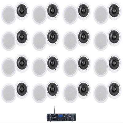 Rockville Bundle Rock Zone 8 8-Channel 1000W RMS Multi Room Receiver/Amplifier Bundle with (32) HC655-16 6.5" 500 Watt in-Ceiling Home Speakers (33 Items)
