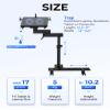 SPIRRELAB Car Laptop Mount with 2 Cooling Fans, No-Drill Adjustable Vehicle Computer Mount for Trucks, Vans, Heavy Duty Aluminum Laptop Holder for Work on The Go view 3