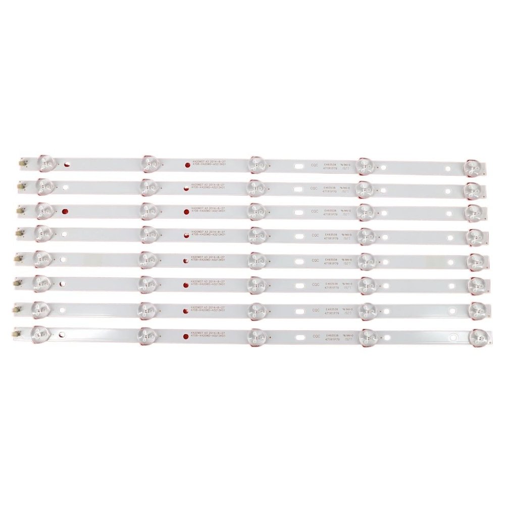 UFDIPLMY 8pcs/Kit LED Strips Compatible with PHI Lips 43 TV 43PHT4001/60 43PFT4001/60 K430WD9 4708-K420WD-A3213K01 K420WD7 A3 2014-8-27