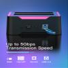 Inateck RGB SATA to USB 3.0 Hard Drive Docking Station with Offline Clone, for 2.5 and 3.5 Inch SATA HDD and SSD, Supports UASP, SA02004 Black view 4