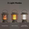 mooas Outdoor Bluetooth Lantern Speakers 10W LED Flame Light Speaker for Men Women Fathers with Wall Mount Hook Wireless Multi-Sync Portable Speaker for Camping Party Patio Garden Home Outside Porch view 2