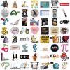 100Pcs Funny Math Stickers Maths Related Cartoon Stickers Water Bottles Laptop Car Decal - Perfect Gifts for Teenagers (Math) view 2