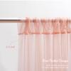 20x8ft Peach Tulle Backdrop Curtain with Lights String for Parites, Sheer Backdrop Curtains for Wedding Baby Shower Birthday Party Photo Shoot Decorations view 2