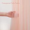 20x8ft Peach Tulle Backdrop Curtain with Lights String for Parites, Sheer Backdrop Curtains for Wedding Baby Shower Birthday Party Photo Shoot Decorations view 3