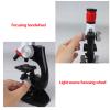 Microscope LED Transmitted Light Microscope Plastic Material HD 1200 Times Light Source Focusing Wheel Suitable for Elementary School Students 12x7.5x22.3cm view 3