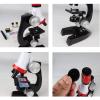 Microscope LED Transmitted Light Microscope Plastic Material HD 1200 Times Light Source Focusing Wheel Suitable for Elementary School Students 12x7.5x22.3cm view 4