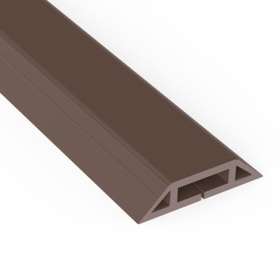 Eapele 4 ft Floor Cord Cover Heavy Duty Cable Protector, Cord Covers for Wires on Floor, Floor Cable Cover Easy to Unroll Prevent Trip Hazard for Home Office or Outdoor Settings (Brown)