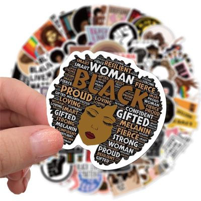 100Pcs Black Lives Stickers African Americans Rights Water Bottles Laptop Car Decal - Perfect Lives Gifts for Teenagers (Black Lives)