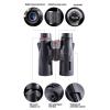 Binoculars 10x42 Children's Astronomical Telescope BAK4 Prism FMC Coating Waterproof 13x5x15.5cm Black Green (Black 10x42) view 3