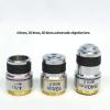 Biological Microscope 40x-1600x monocular Microscope Metal Lens Body Eyepiece (WF10x WF20x) Objective Lens (4X 10x 40x) 360 Rotating Lens Two Driving Methods (White) view 3