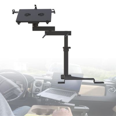 SPIRRELAB Truck Laptop Mount Fit for Ford F150, F350, F250, F550, No-Drilling Truck Computer Mount Holder for Laptop up to 17"