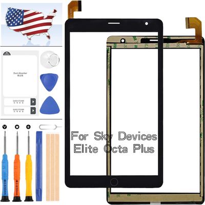 Touch Screen for Sky Devices Elite Octa Plus Screen Replacement for Sky Devices Elite OctaPlus 8 inch 45pin Screen Tablet PC Panel Digitizer Glass Full Repair Parts Kit (Not LCD Display)