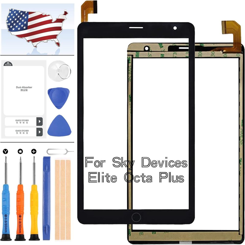 Touch Screen for Sky Devices Elite Octa Plus Screen Replacement for Sky Devices Elite OctaPlus 8 inch 45pin Screen Tablet PC Panel Digitizer Glass Full Repair Parts Kit (Not LCD Display)