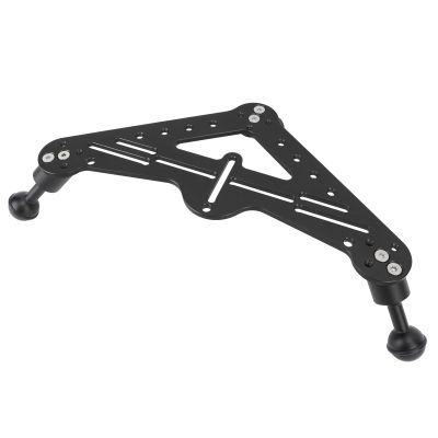 Diving Triangular Tray Rig Mount, Diving DSLR Camera Triangular Gimbal Rig Mount for for Osmo Action for Yi AKASOEK70004K, Diving Tray Rig Video Triangular Stabilizer