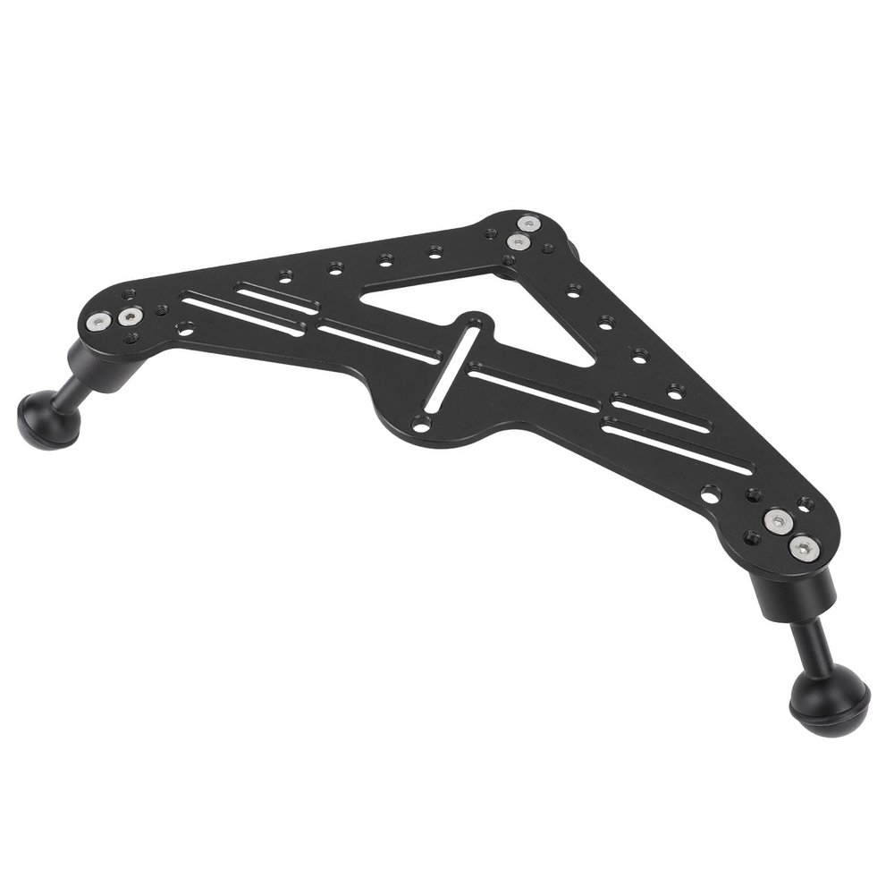 Diving Triangular Tray Rig Mount, Diving DSLR Camera Triangular Gimbal Rig Mount for for Osmo Action for Yi AKASOEK70004K, Diving Tray Rig Video Triangular Stabilizer